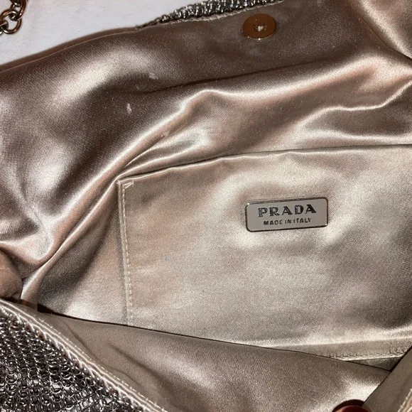 Prada silver mesh evening bag - Picture 3 of 12